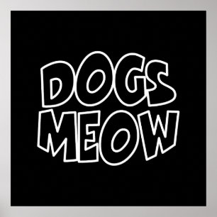 Poster Chiens Meow