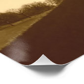 Poster chiens pittoresques originaux dans le parc sepia p (Coin)