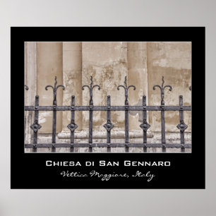 Poster Chiesa di San Gennaro, Praiano, Côte amalfitaine