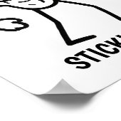 Poster Chiffre de bâton de gym (Coin)