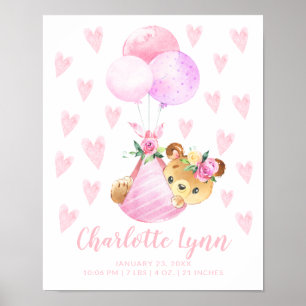 Poster Chiffre de livraison spécial Ours Bébé Statistique