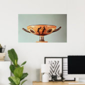 Poster Chiffre noir kylix, c.580-525 av. (Bureau à domicile)