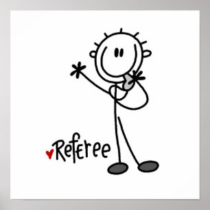Poster Chiffre T-shirts et cadeaux de bâton d'arbitre