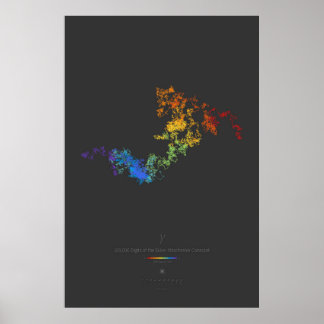 Poster Chiffres 100k de Constant Euler-Mascheroni (foncé)