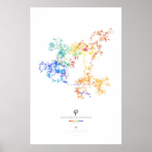 Poster chiffres 100k du rapport d'or (lumière)