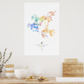 Poster Chiffres 100k du Ratio d'or (lumière) (Cuisine)