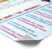 Poster Chiffres à vendre prospectus avec code QR (Coin)