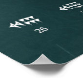 Poster Chiffres babyloniens (Coin)