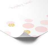 Poster Chiffres Confetti en or rose - Symbole de Parti mo (Coin)