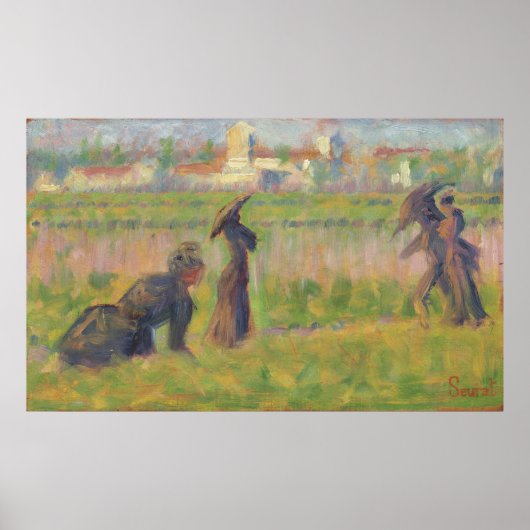 Poster Chiffres dans un paysage (Devant)