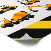 Poster Chiffres de construction Anniversaire de fête de b (Coin)