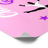 Poster Chiffres de gymnaste Filles mignonnes Gymnastique (Coin)