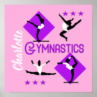 Chiffres de gymnaste Filles mignonnes Gymnastique 