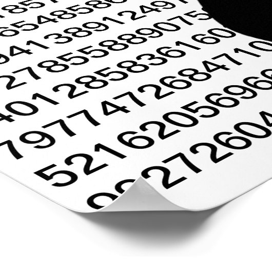 Poster Chiffres de l'affiche Pi (Coin)