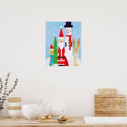 Poster Chiffres de Noël (Cuisine)