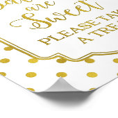 Poster Chiffres en or blanc Les bébés sont des faveurs do (Coin)