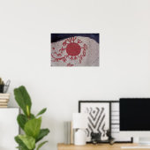 Poster Chiffres et animaux autour du soleil (Bureau à domicile)