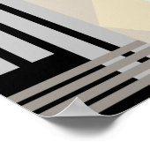 Poster Chiffres géométriques colorés Abstraits (Coin)