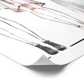 Poster Chiffres minimalistes de mode (Coin)