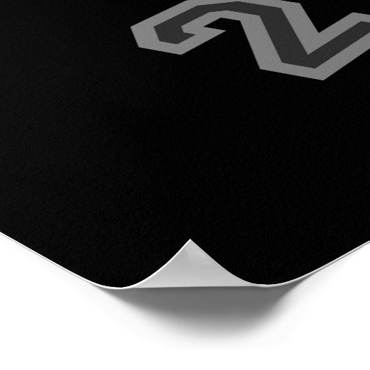 Poster Chiffres noir et blanc cool de Pi\ (Coin)