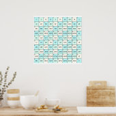 Poster Chiffres romains éducatifs (Cuisine)