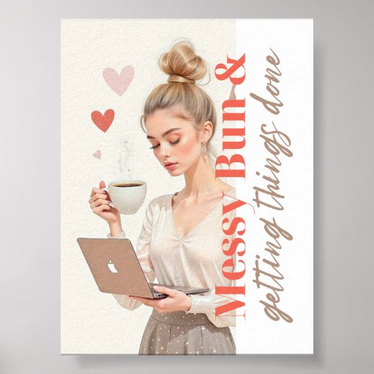 Poster Chignon Décoiffé et Réalisation des Choses – Glam  (Devant)