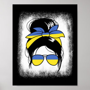 Poster Chignon Désordonné D'Ukraine Cadeau De Femme Ukrai
