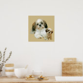 Poster Chih Tzu Buddies Imprimer (Cuisine)