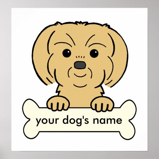 Poster Chih Tzu personnalisé (Devant)