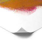 Poster Chihuahua art mignon chien noir peinture originale (Coin)