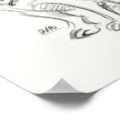 Poster Chihuahua Art print | Croquis rapide (Coin)