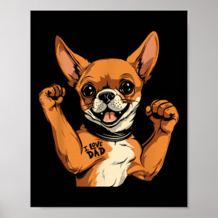 Poster Chihuahua Biceps Tattoo - Chien race animal animal