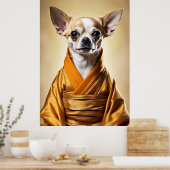 Poster Chihuahua bouddhiste (Cuisine)