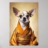 Poster Chihuahua bouddhiste (Devant)