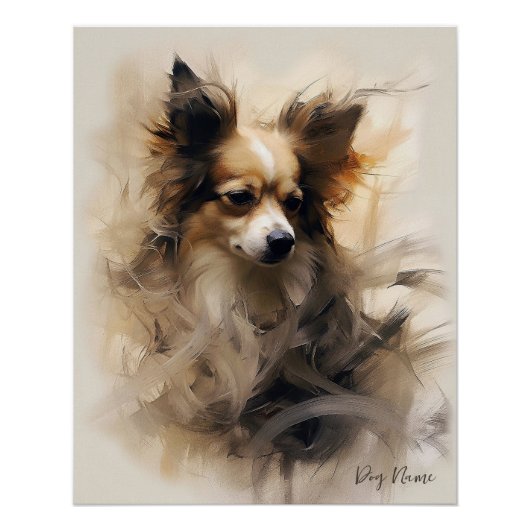 Poster Chihuahua Chien au vent 001 - Yacobsen Derosana (Devant)