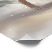 Poster Chihuahua Chien dans Noël de neige (Coin)