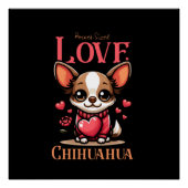 Poster chihuahua chien de compagnie amour (Devant)