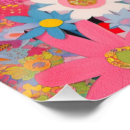 Poster Chihuahua Chien et Fleurs 002 - Bijou sur mesure (Coin)