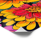 Poster Chihuahua Chien et Fleurs 003 - Bijou sur mesure (Coin)