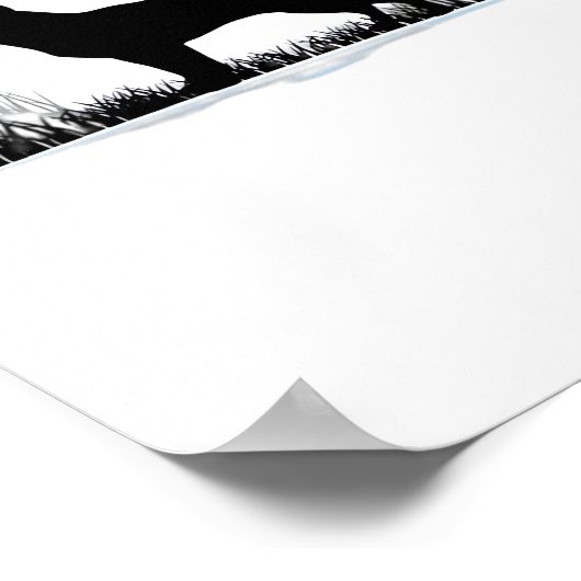 Poster Chihuahua Chien - Halloween Moon Silhouette Classi (Coin)