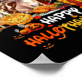 Poster Chihuahua Chien Joyeux Halloween Thanksgiving Joye (Coin)