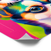 Poster Chihuahua Chiens mignons, Portrait Art numérique c (Coin)