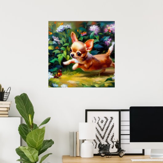 Poster Chihuahua Chig (Bureau à domicile)