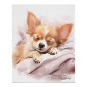 Poster Chihuahua Chig 005, chihuahua, chiot dormant d'ang (Devant)