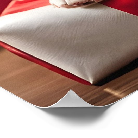 Poster Chihuahua chiot de Noël (Coin)