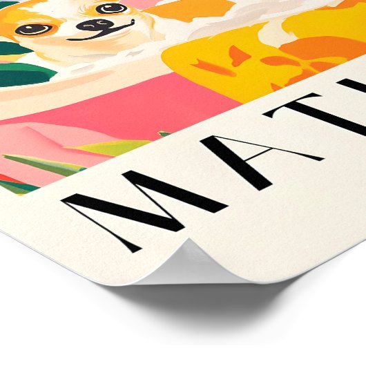 Poster Chihuahua Dans Baignoire Impression, Décor Dopamin (Coin)