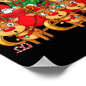 Poster Chihuahua Dog Santa Reindeer Elf Christmas Womens (Coin)