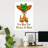 Poster Chihuahua irlandais (Bureau à domicile)
