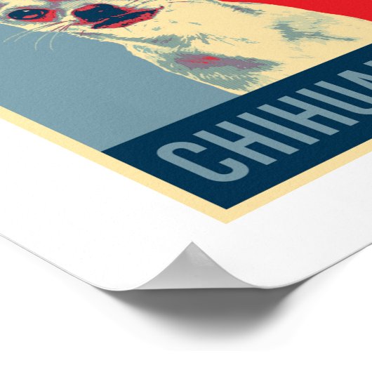 Poster Chihuahua mexicain Portrait de Chien Pop Art (Coin)