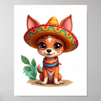 Poster Chihuahua  Mexico  Cinco de Mayo  Funny Dog   (3)
